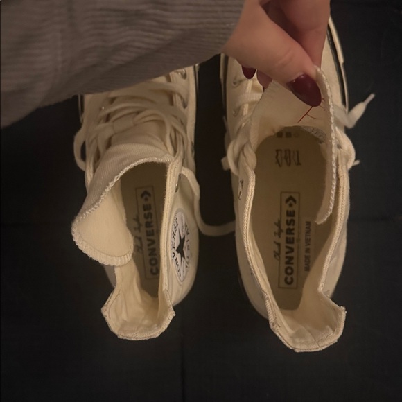 White platform converse - Picture 2 of 4